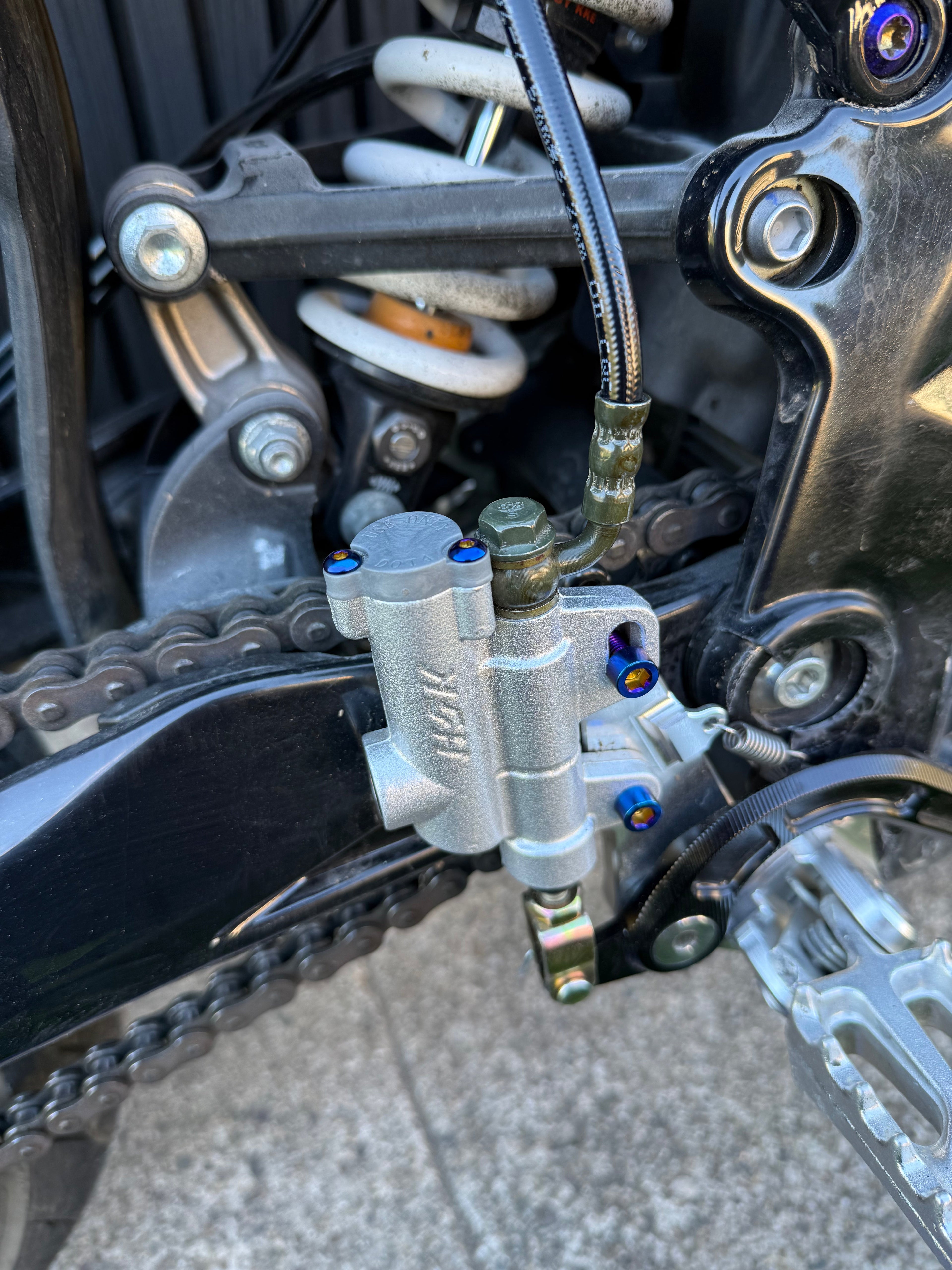 Foot brake Titanium Kit